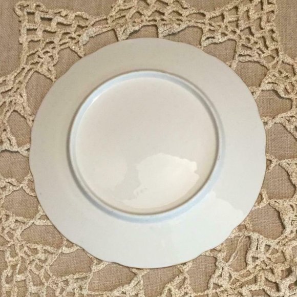 Antique Hand Painted Plate Fischer Mieg Village Water Scene - Picture 4 of 6